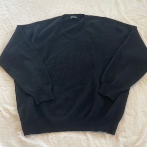 Jos A Bank Black Cashmere Sweater size XL